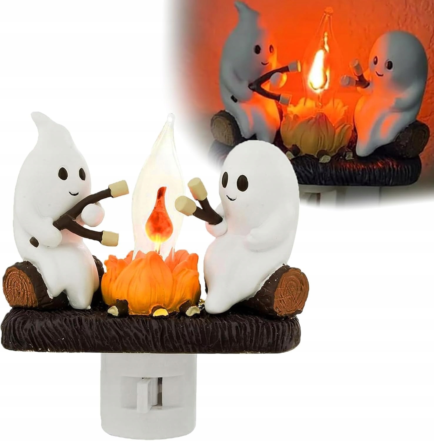Halloweenske nočné svetlo Blikajúce vatry Dekorácia na táborák